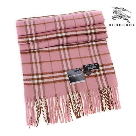 fake burberry pink plaid scarf|Burberry wool scarf vintage.